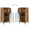 Baderomsinnredningssett 2 pcs Gammelt tre 39.5 x 36 x 88 cm