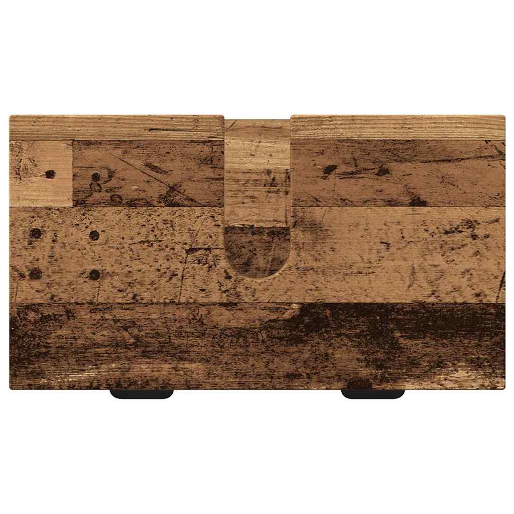 Baderomsinnredningssett 2 pcs Gammelt tre 39.5 x 36 x 88 cm