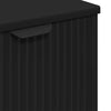 Baderomsinnredningssett med skuff 3 pcs Svart 39.5 x 36 x 88 cm