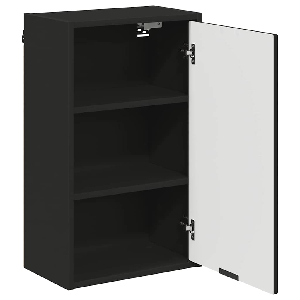 Baderomsinnredningssett med skuff 3 pcs Svart 39.5 x 36 x 88 cm