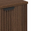 Baderomsinnredningssett Rutete 3 pcs brun eik 39.5 x 36 x 88 cm