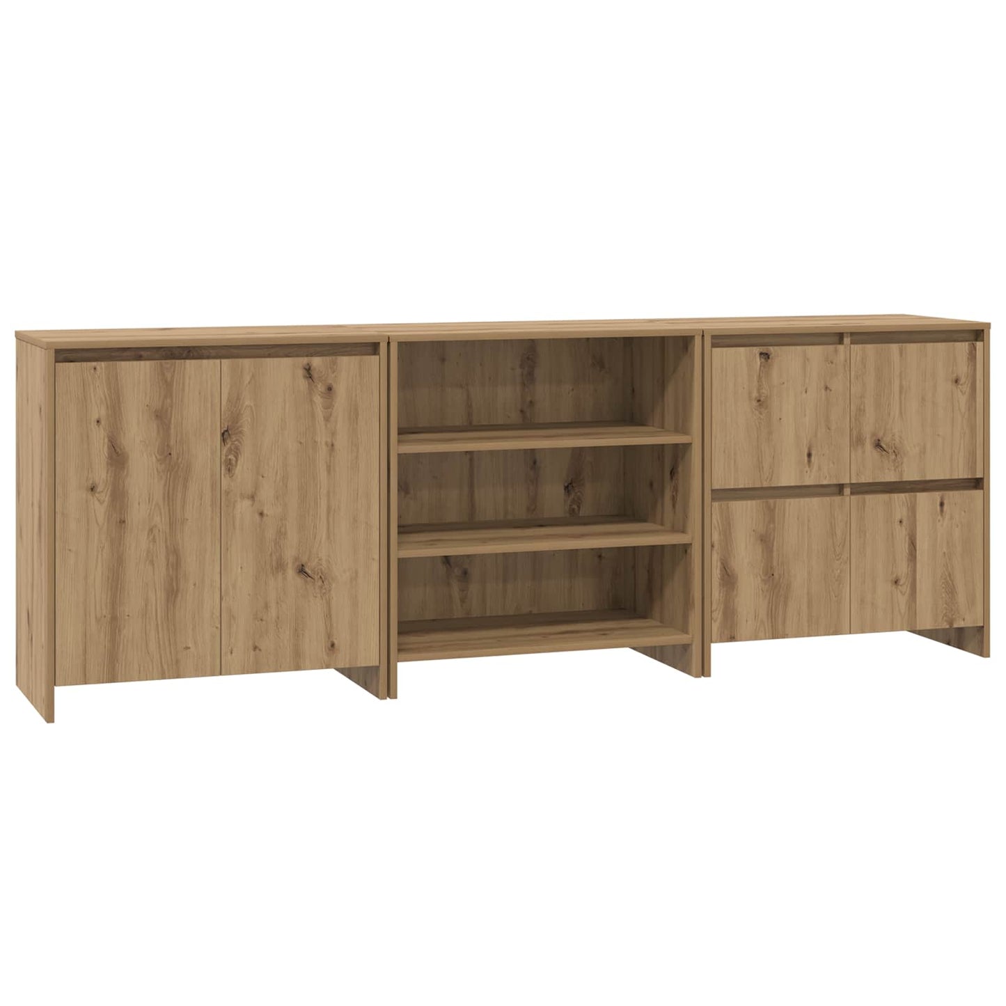 Serviesskap 3 pcs Artisan Eik 70 x 41 x 75 cm Konstruert tre