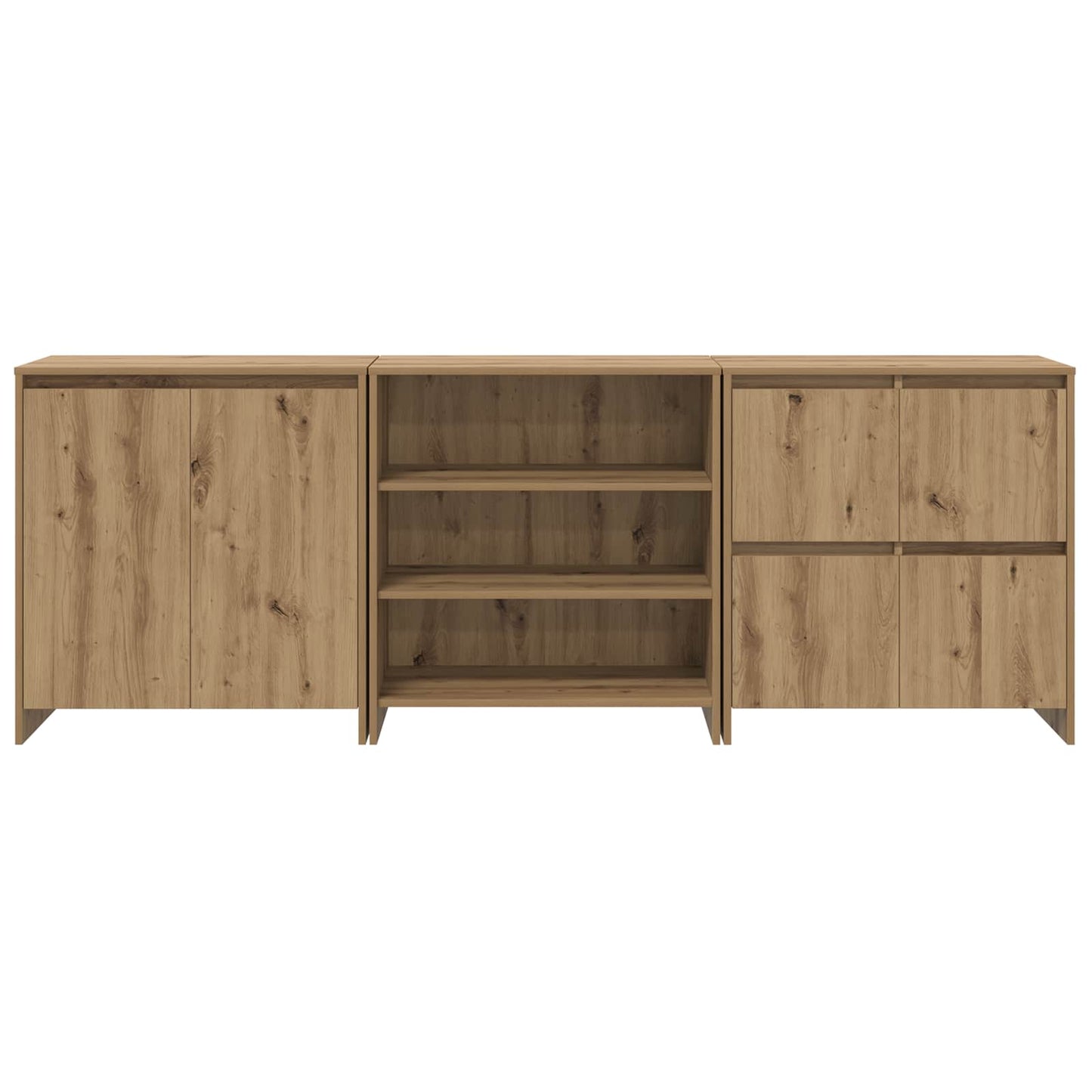 Serviesskap 3 pcs Artisan Eik 70 x 41 x 75 cm Konstruert tre
