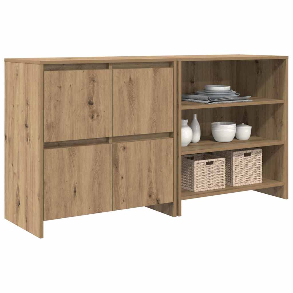 Serviesskap 2 pcs Artisan Eik 70 x 41 x 75 cm Konstruert tre