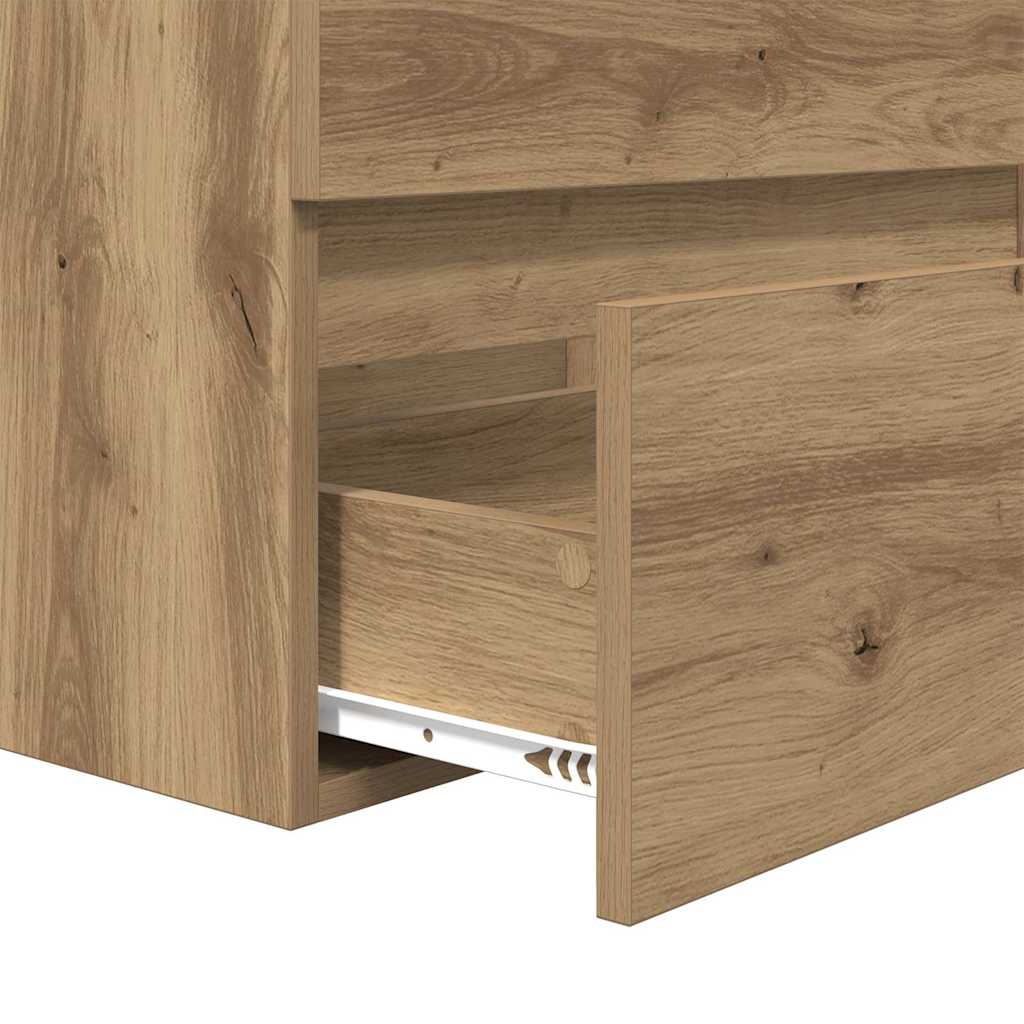Baderomsinnredningssett 3 pcs Svart eik 60 x 38.5 x 45 cm