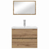 Baderomsinnredningssett 3 pcs Svart eik 60 x 38.5 x 45 cm