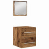 Baderomsinnredningssett 2 pcs Gammelt tre 41 x 38.5 x 48 cm