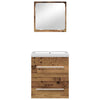 Baderomsinnredningssett 2 pcs Gammelt tre 41 x 38.5 x 48 cm