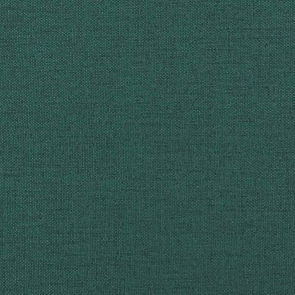 Hjørnesengramme med hodegjerde Mørkegrønn 80 cm x 200 cm stoff