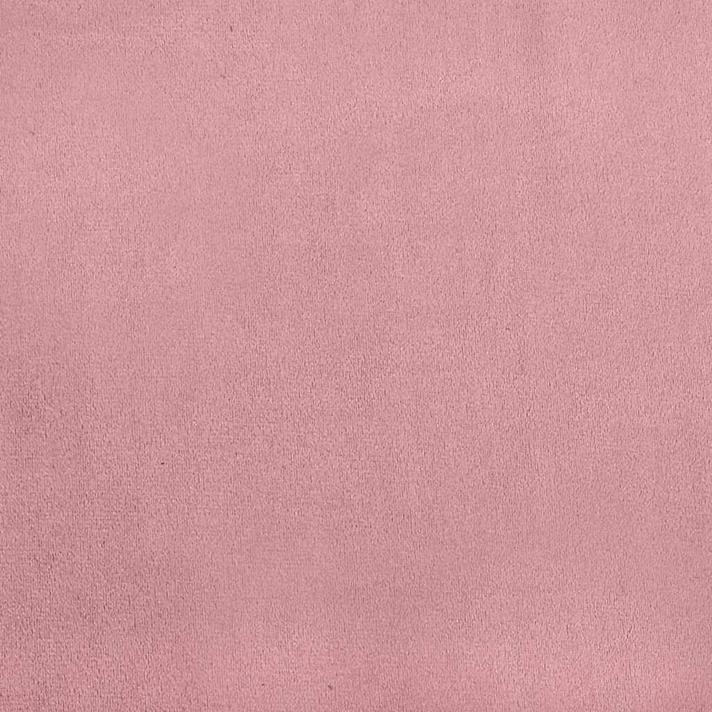 Hjørnesengramme med hodegjerde Rosa 100 x 200 cm Fløyel