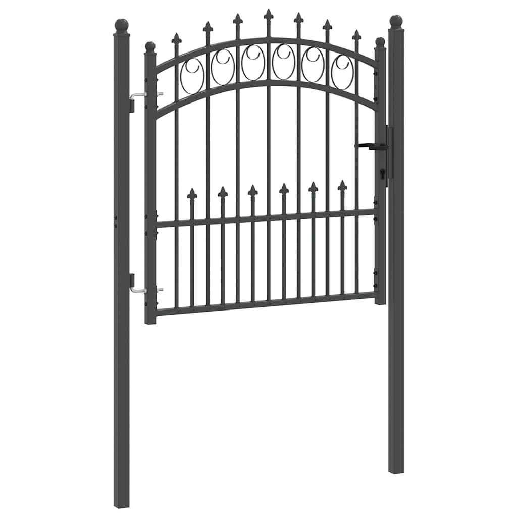 Gjerdeport med spisser EMMEN 100 x 100 cm Pulverlakkert stål