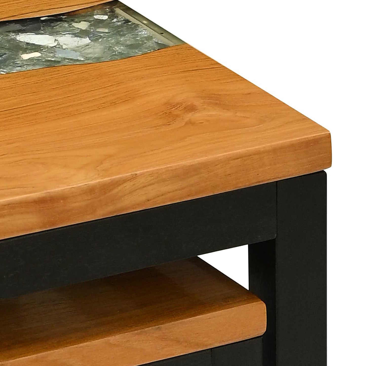 Nesting Bord 3 stk. Brun Massivt Teaktre