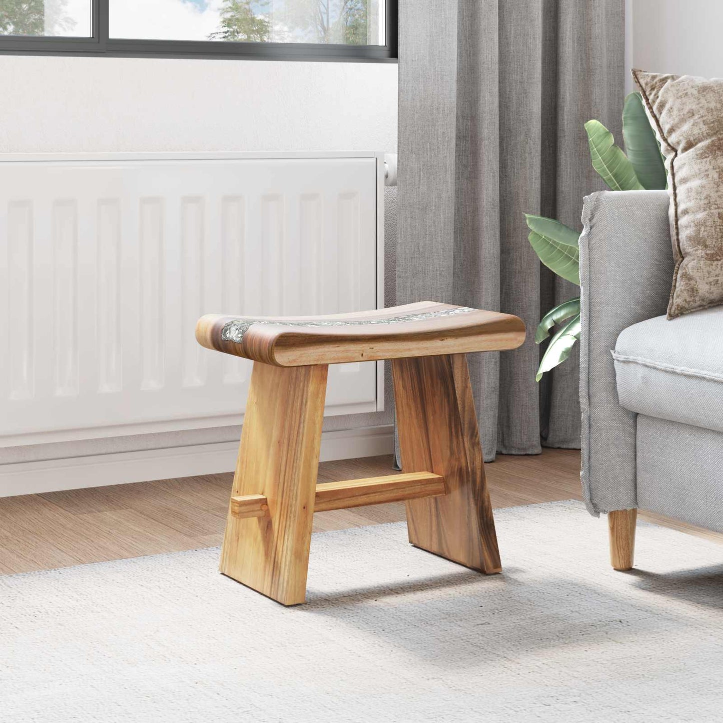 Dusjkrakk Naturlig 50 x 30 x 44 cm Massiv suar tre