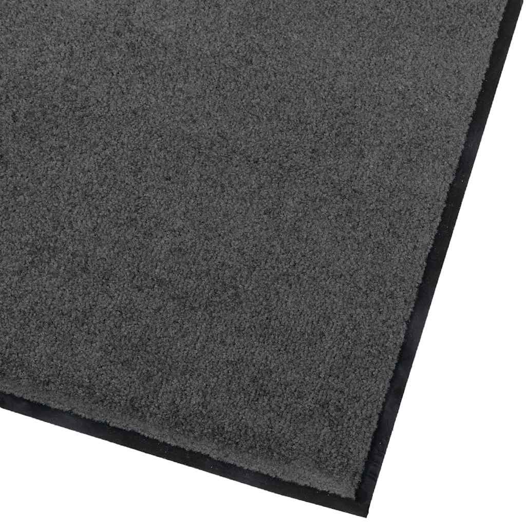 Dørmatte Antrasitt 60 x 40 x 1.2 cm Teddy-stoff