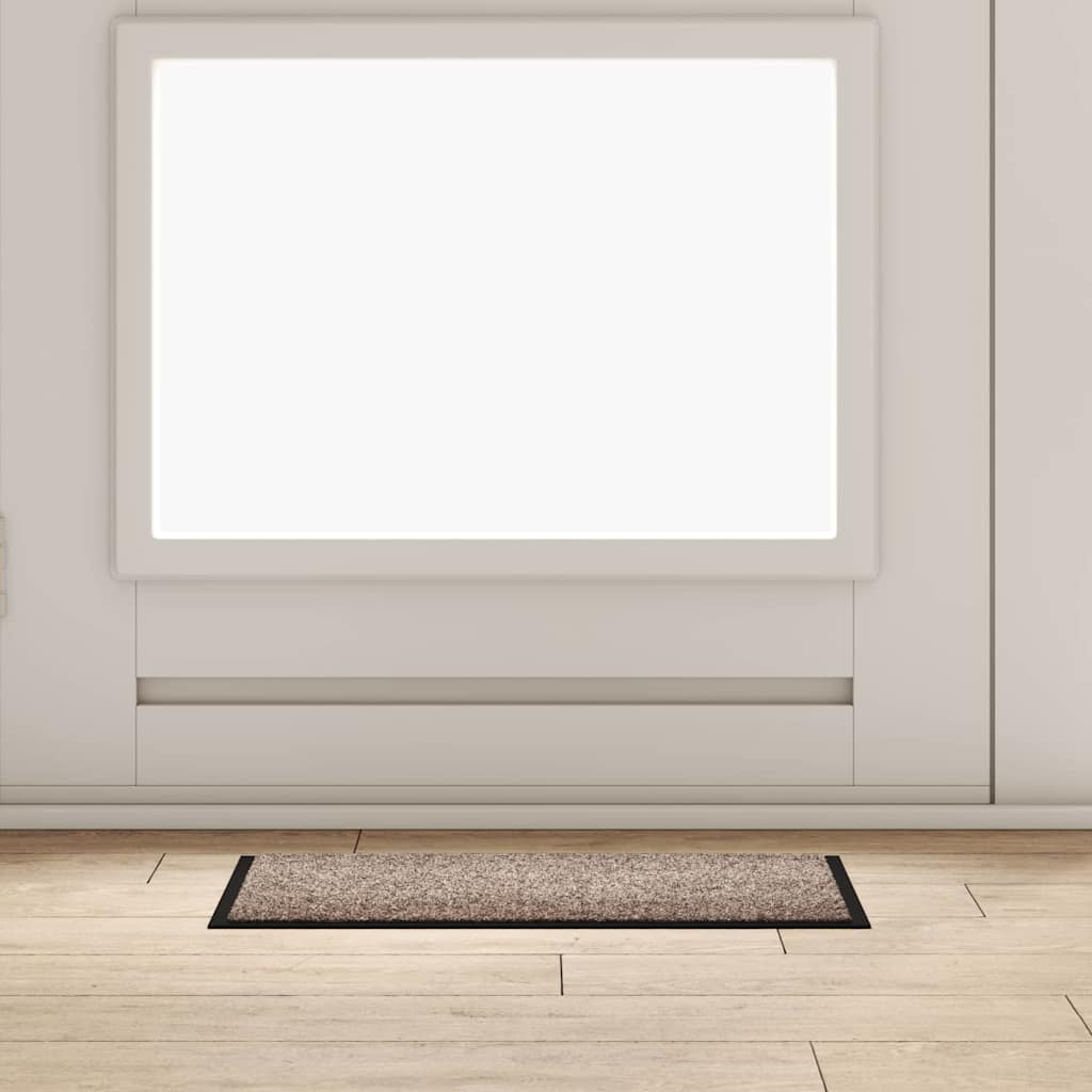 Dørmatte Beige 60 x 40 x 1.2 cm Teddy-stoff