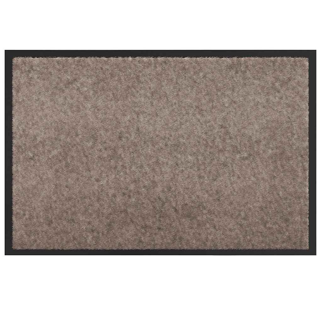 Dørmatte Beige 60 x 40 x 1.2 cm Teddy-stoff