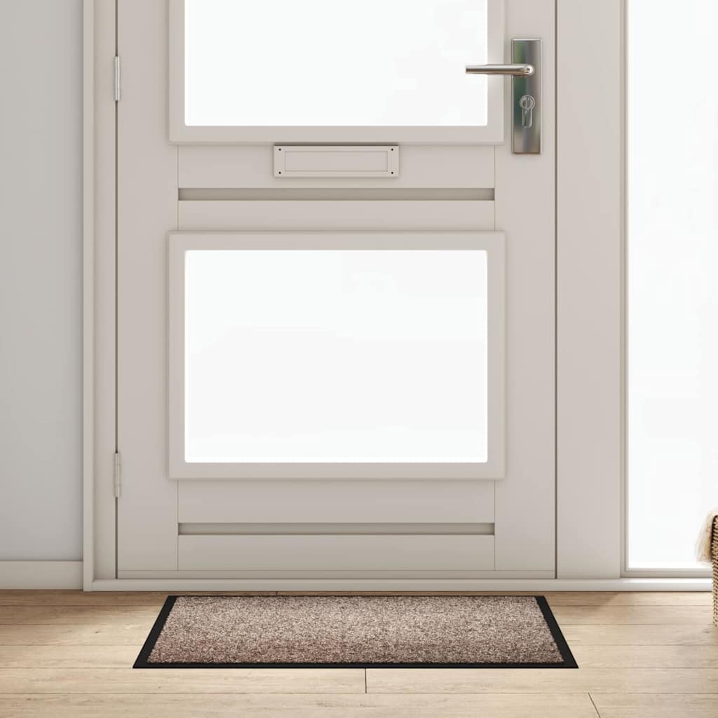 Dørmatte Beige 60 x 40 x 1.2 cm Teddy-stoff
