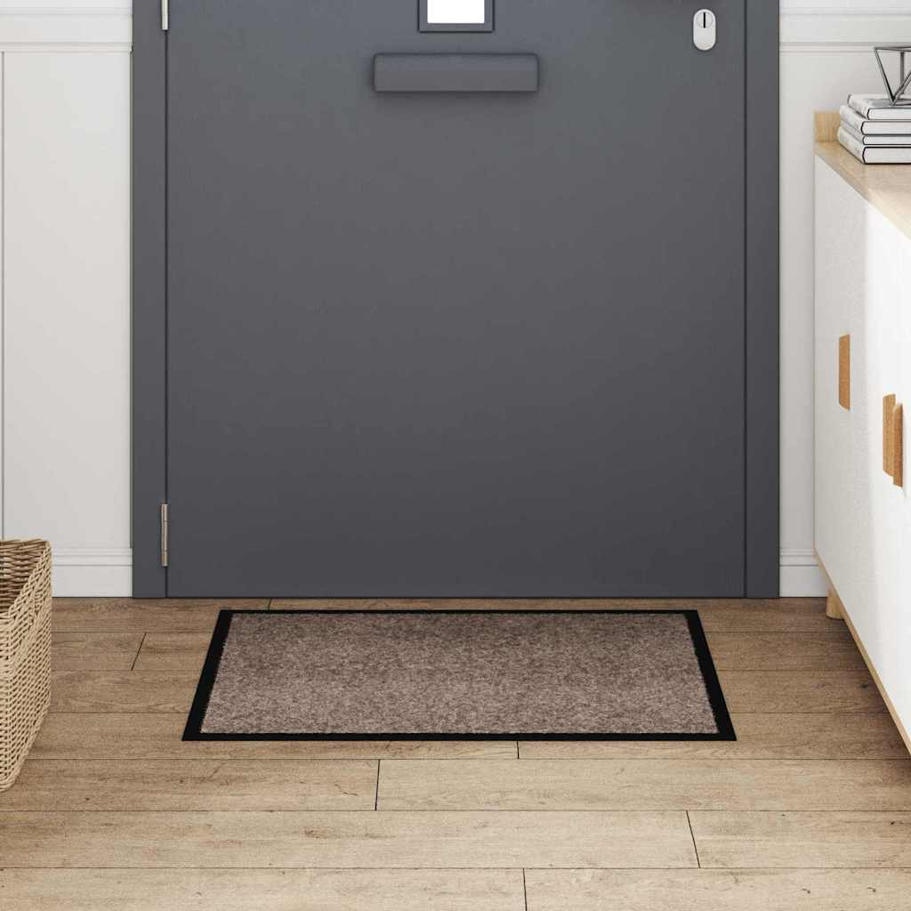 Dørmatte Beige 60 x 40 x 1.2 cm Teddy-stoff