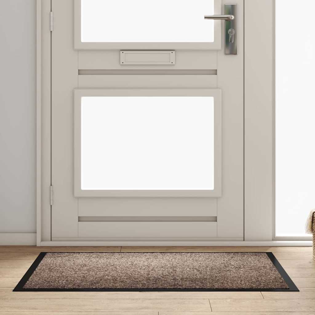 Dørmatte Beige 60 x 40 x 1.2 cm Teddy-stoff