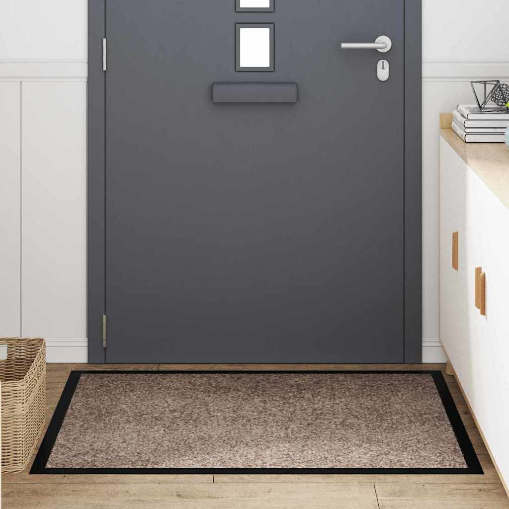 Dørmatte Beige 60 x 40 x 1.2 cm Teddy-stoff