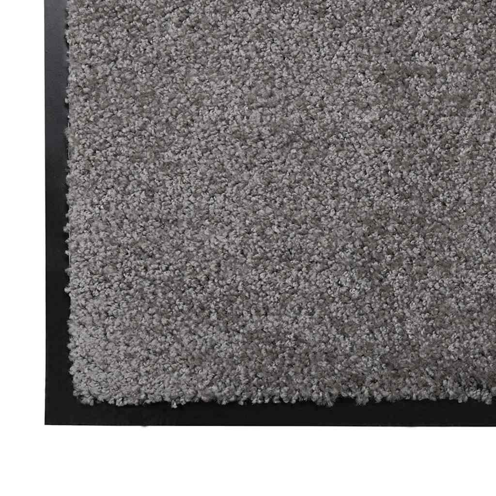 Dørmatte Lysegrå 60 x 40 x 1.2 cm Teddy-stoff