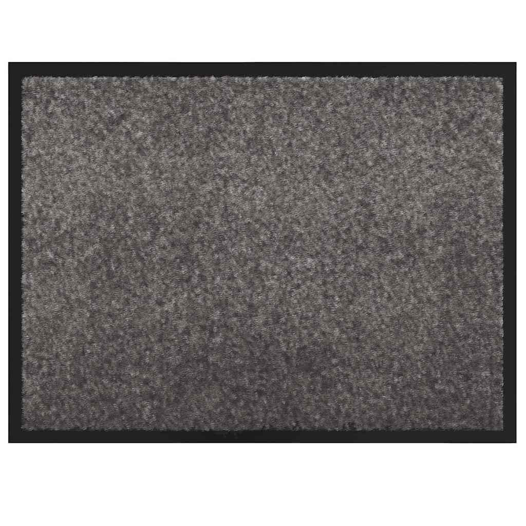 Dørmatte Lysegrå 60 x 40 x 1.2 cm Teddy-stoff