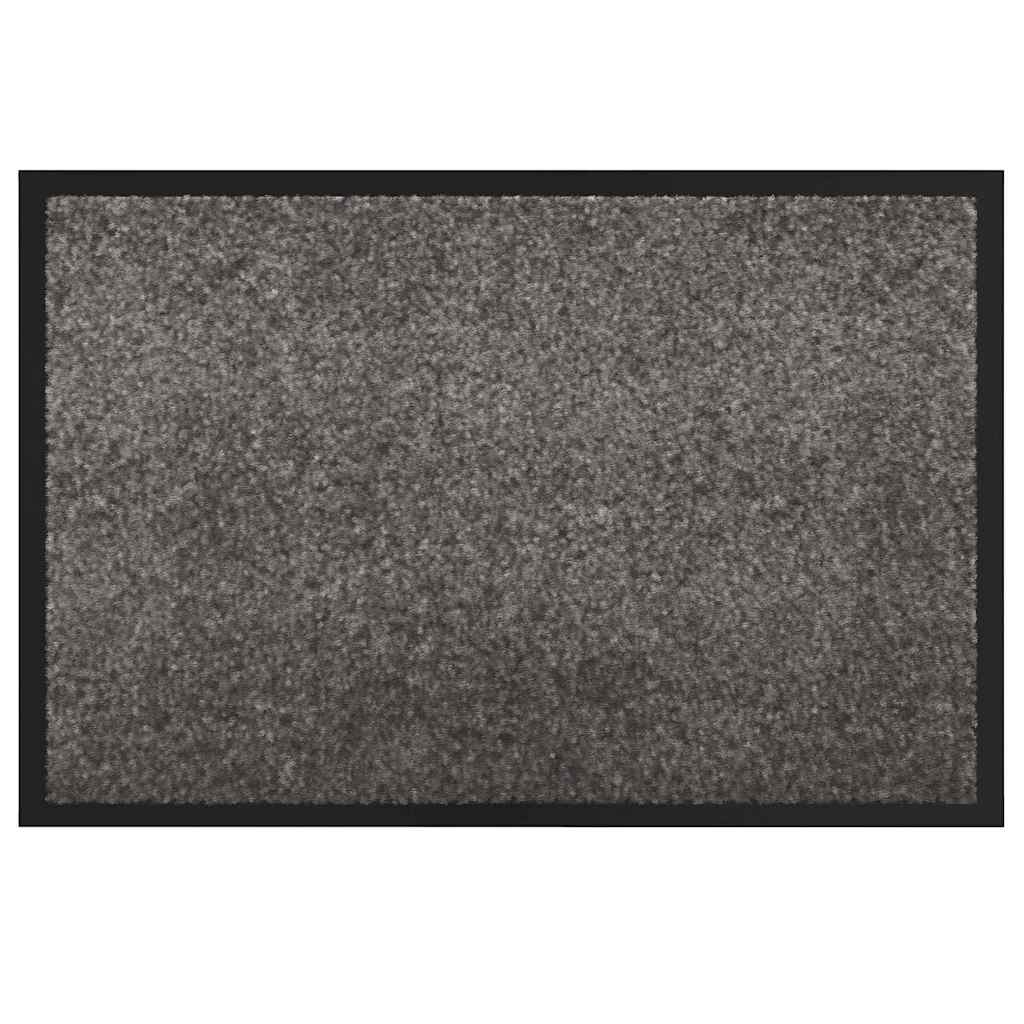 Dørmatte Lysegrå 60 x 40 x 1.2 cm Teddy-stoff