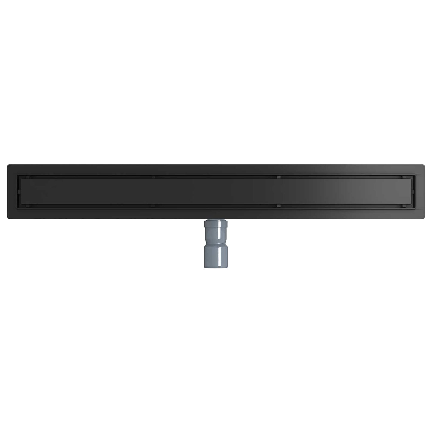 Dusjdren 2-i-1 med 360° Siphon Svart 80 cm Rustfritt Stål 304
