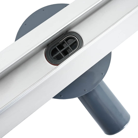 360° dusjdrenering med slankt design sølv 60 cm