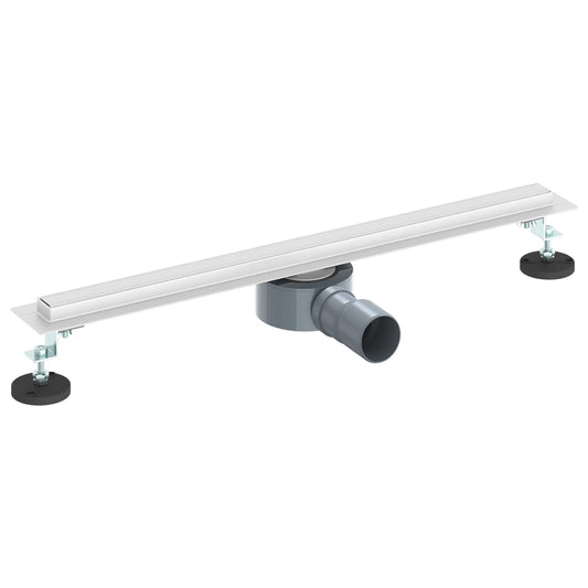 360° dusjdrenering med slankt design sølv 60 cm