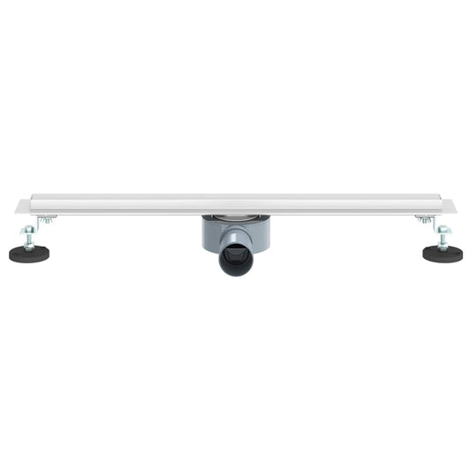 360° dusjdrenering med slankt design sølv 60 cm
