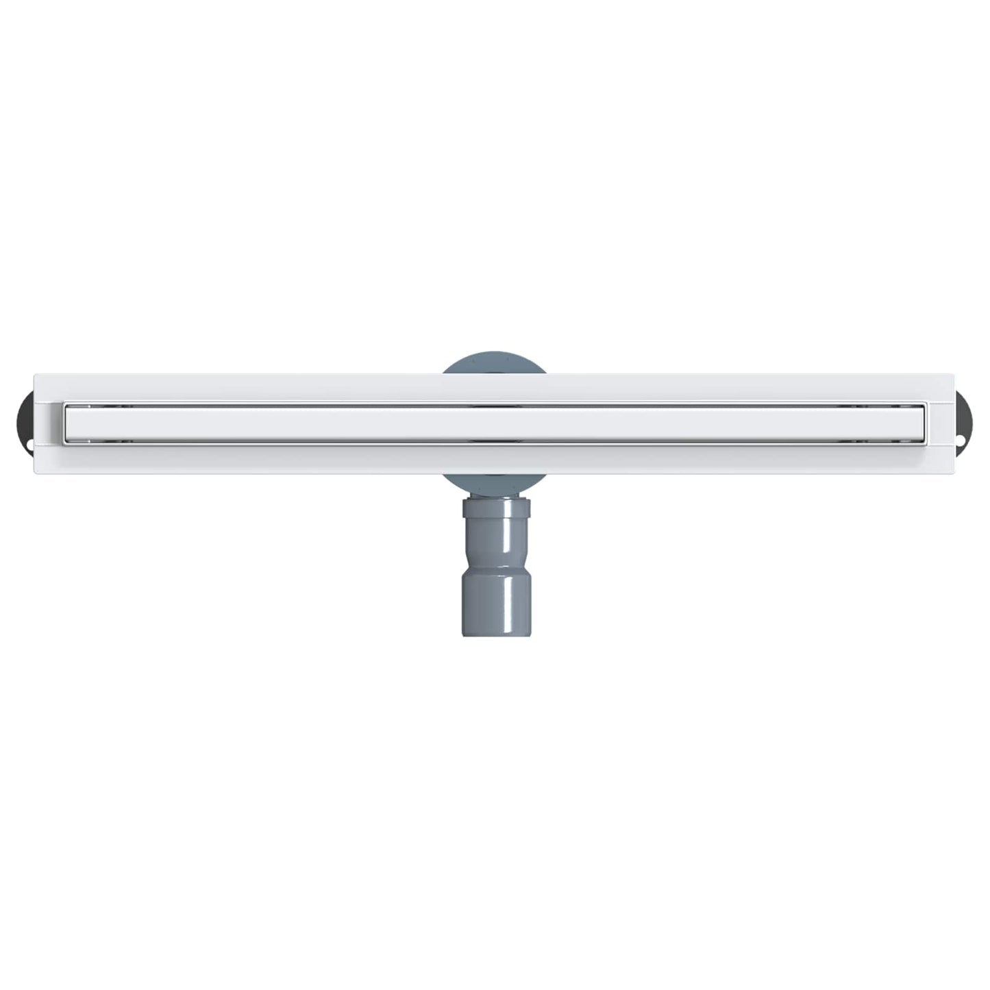 360° dusjdrenering med slankt design sølv 60 cm