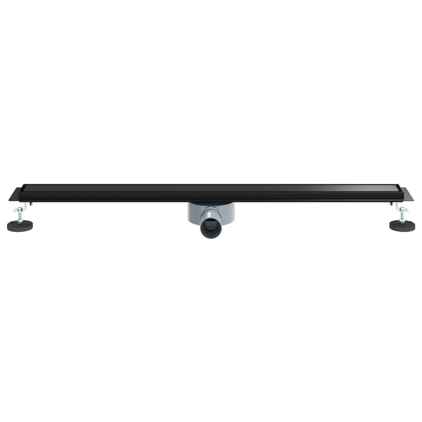 Dusjdren 2-i-1 med 360° Siphon Svart 90 cm Rustfritt Stål 304