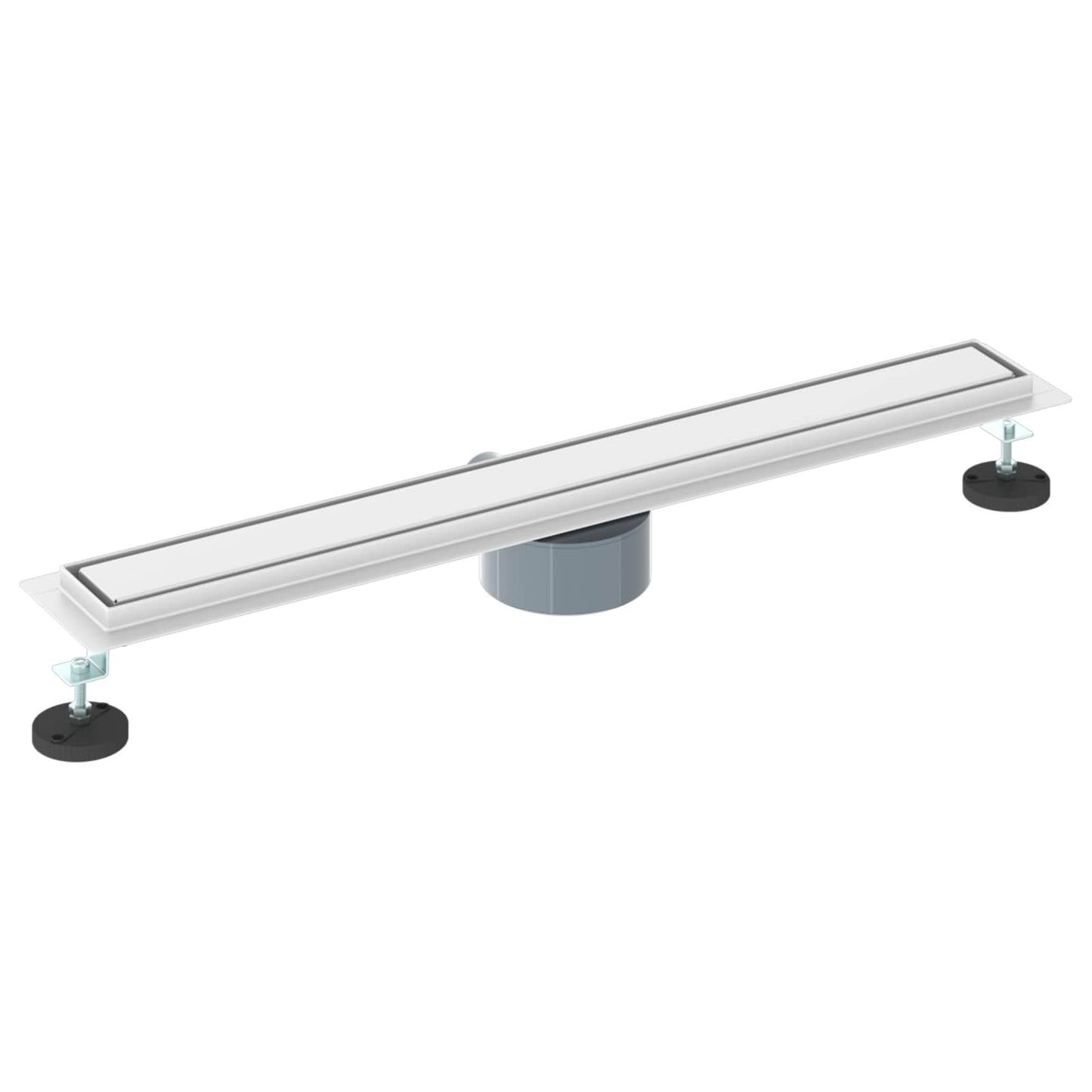 Dusjdren 2-i-1 med 360° Siphon sølv 70 cm Rustfritt Stål 304