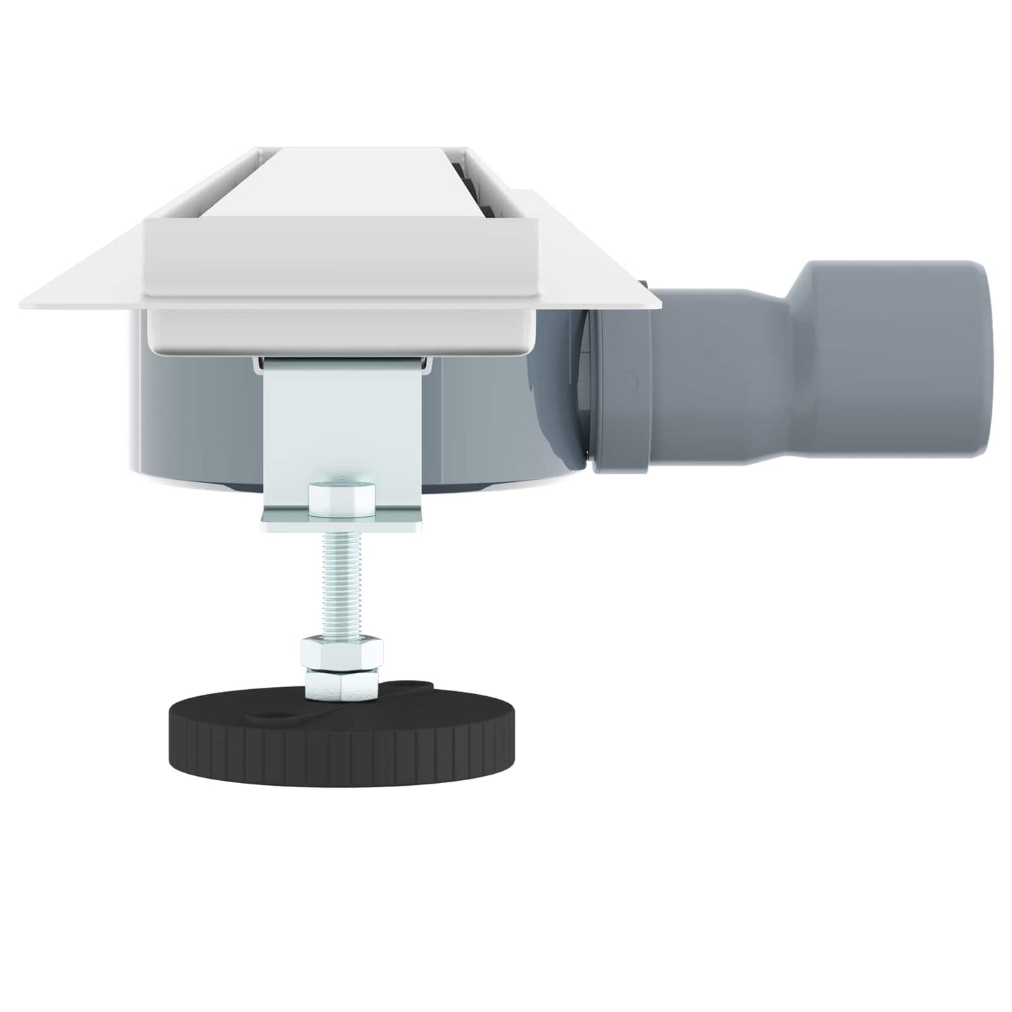 Dusjdren 2-i-1 med 360° Siphon sølv 70 cm Rustfritt Stål 304
