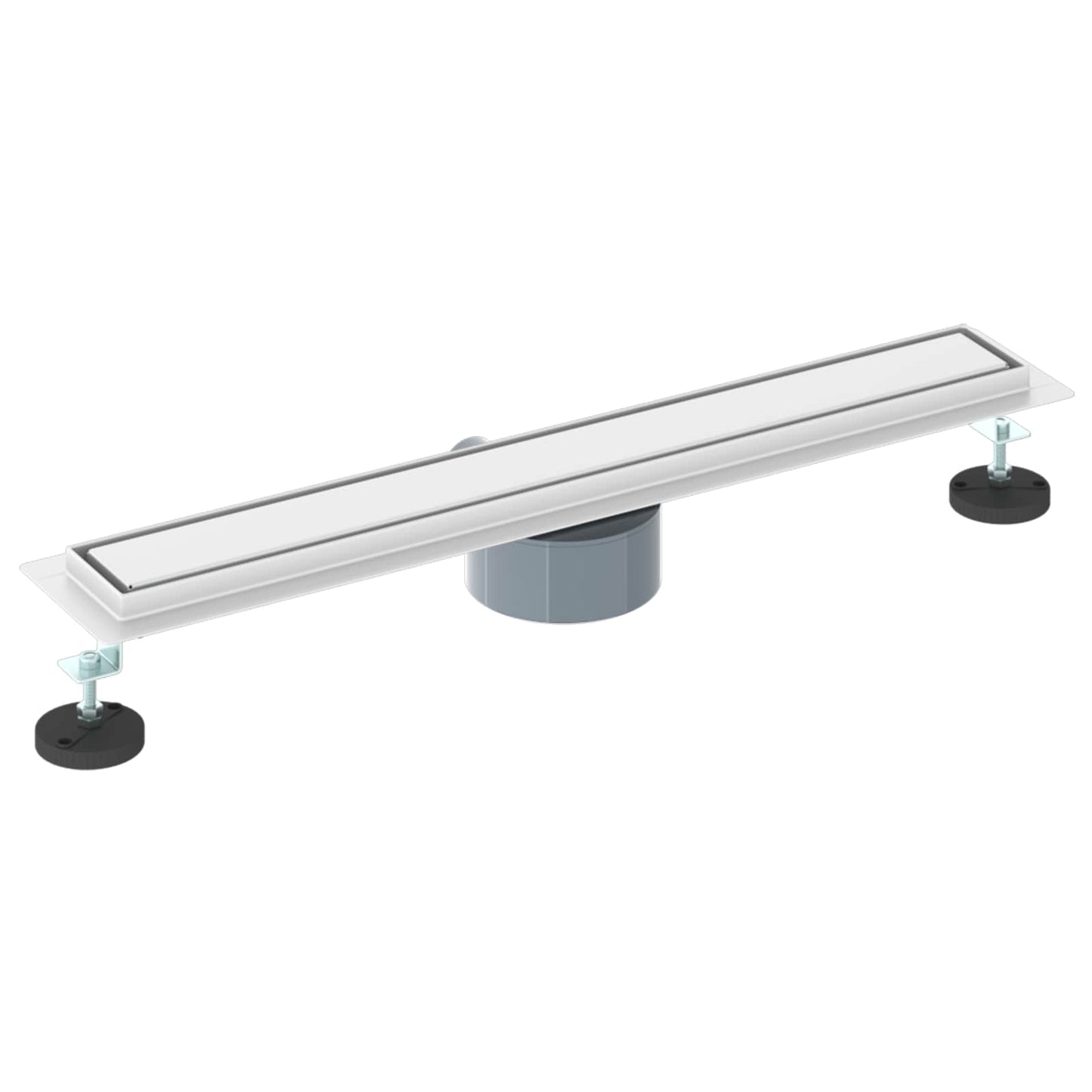 Dusjdren 2-i-1 med 360° Siphon sølv 60 cm Rustfritt Stål 304