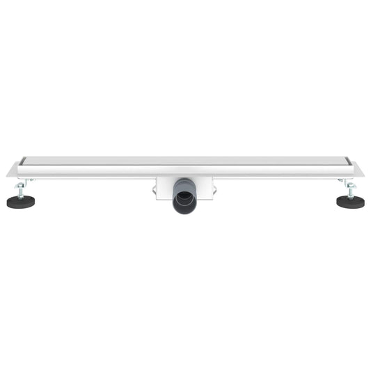 2 i 1 Dusjavløp sølv 80 cm Rustfritt Stål 304