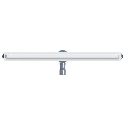 360° dusjdrenering med slankt design sølv 90 cm