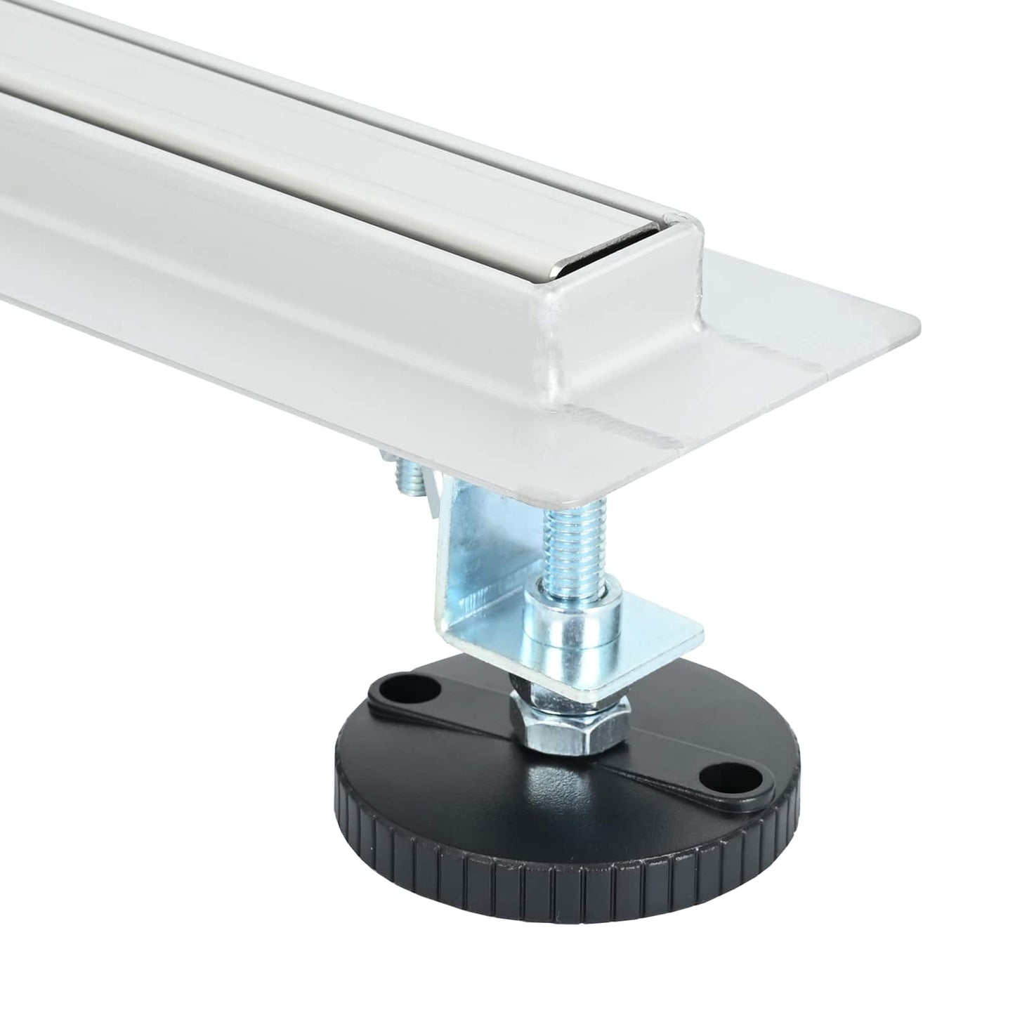 360° dusjdrenering med slankt design sølv 80 cm