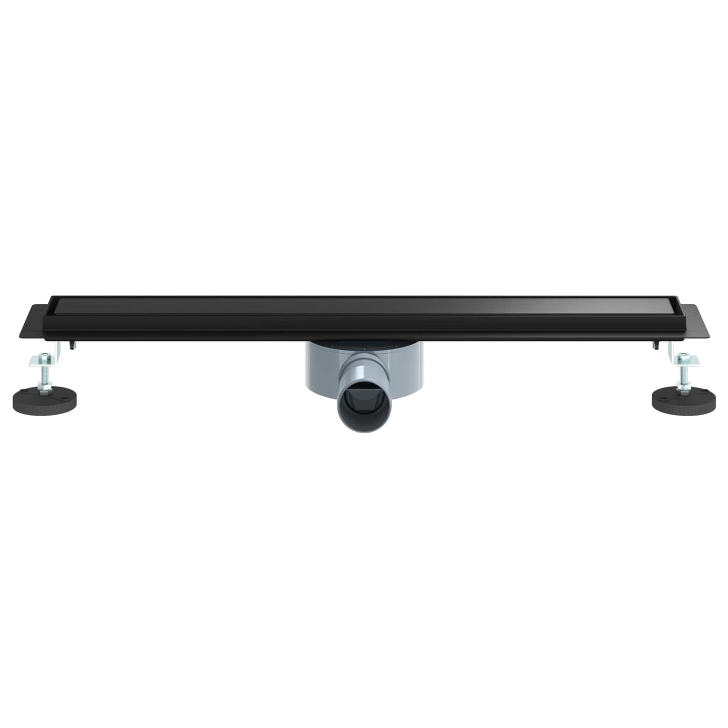 Dusjdren 2-i-1 med 360° Siphon Svart 60 cm Rustfritt Stål 304