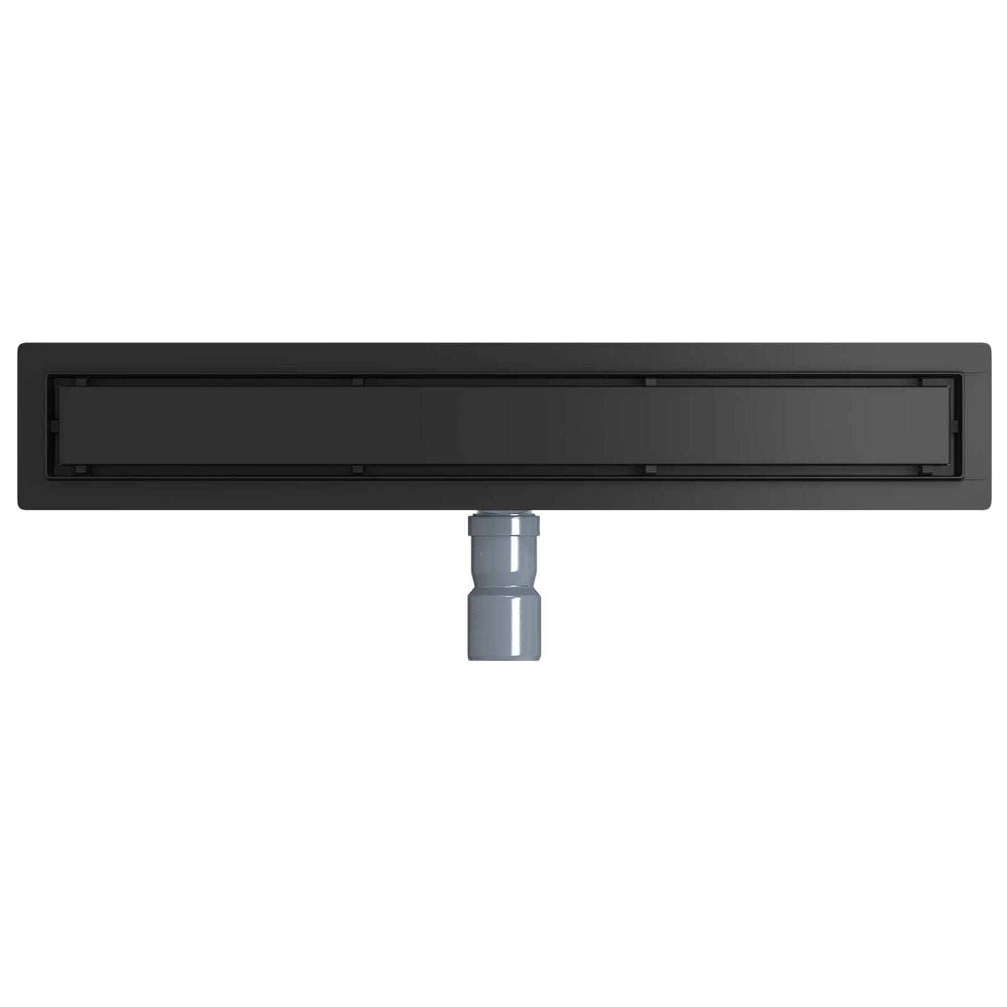Dusjdren 2-i-1 med 360° Siphon Svart 60 cm Rustfritt Stål 304