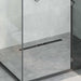 Dusjavløp Glasslokk med 360° Siphon Svart 70 cm