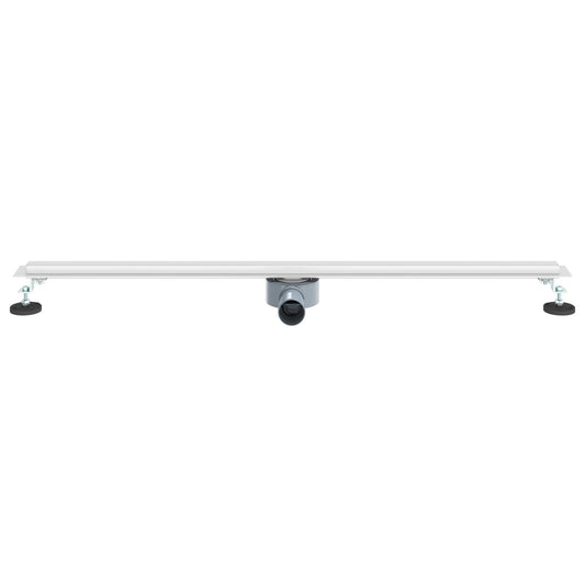 360° dusjdrenering med slankt design sølv 100 cm