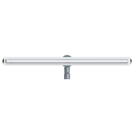 360° dusjdrenering med slankt design sølv 100 cm
