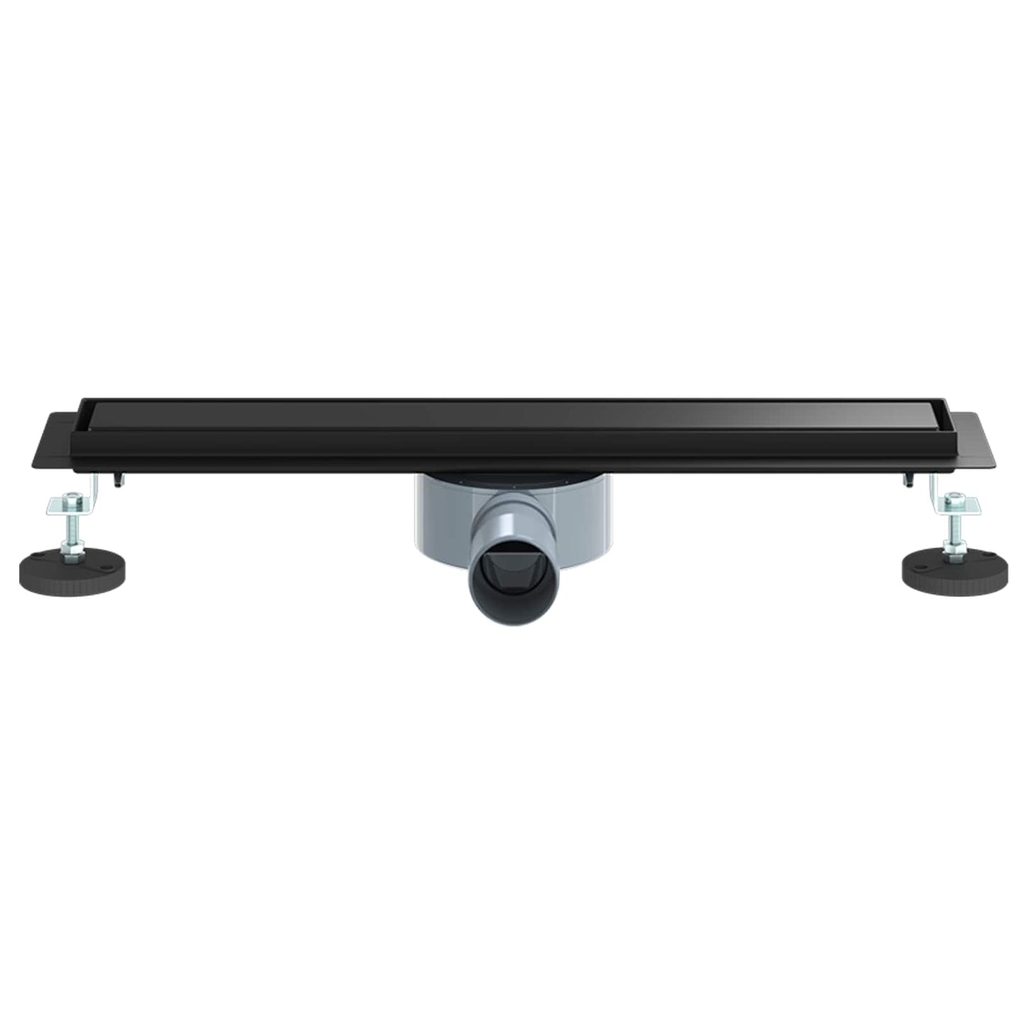 Dusjdren 2-i-1 med 360° Siphon Svart 50 cm Rustfritt Stål 304