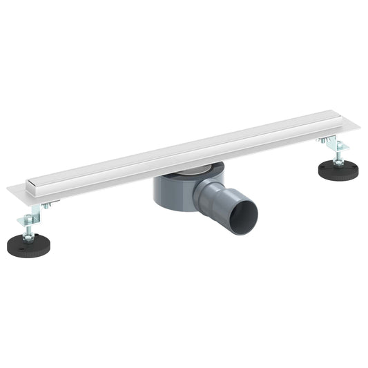360° dusjdrenering med slankt design sølv 50 cm