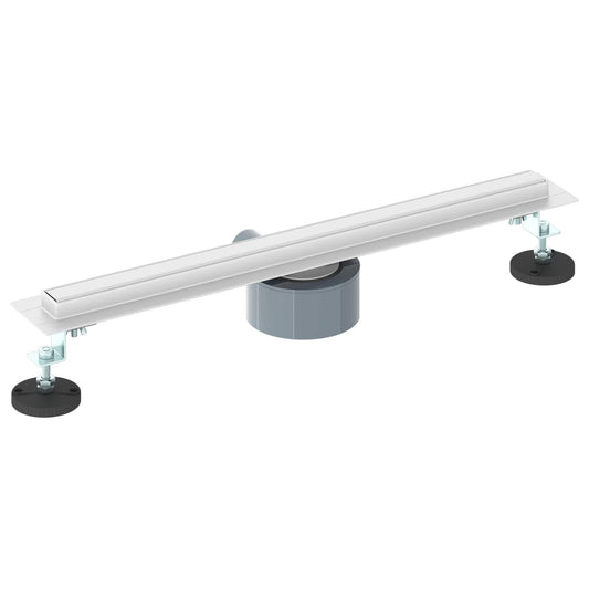 360° dusjdrenering med slankt design sølv 50 cm