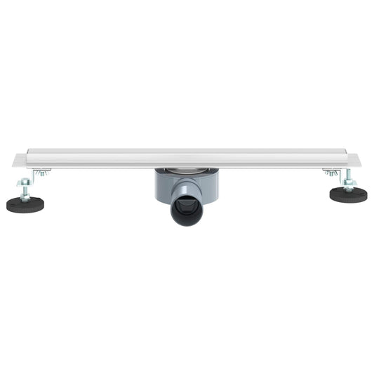 360° dusjdrenering med slankt design sølv 50 cm