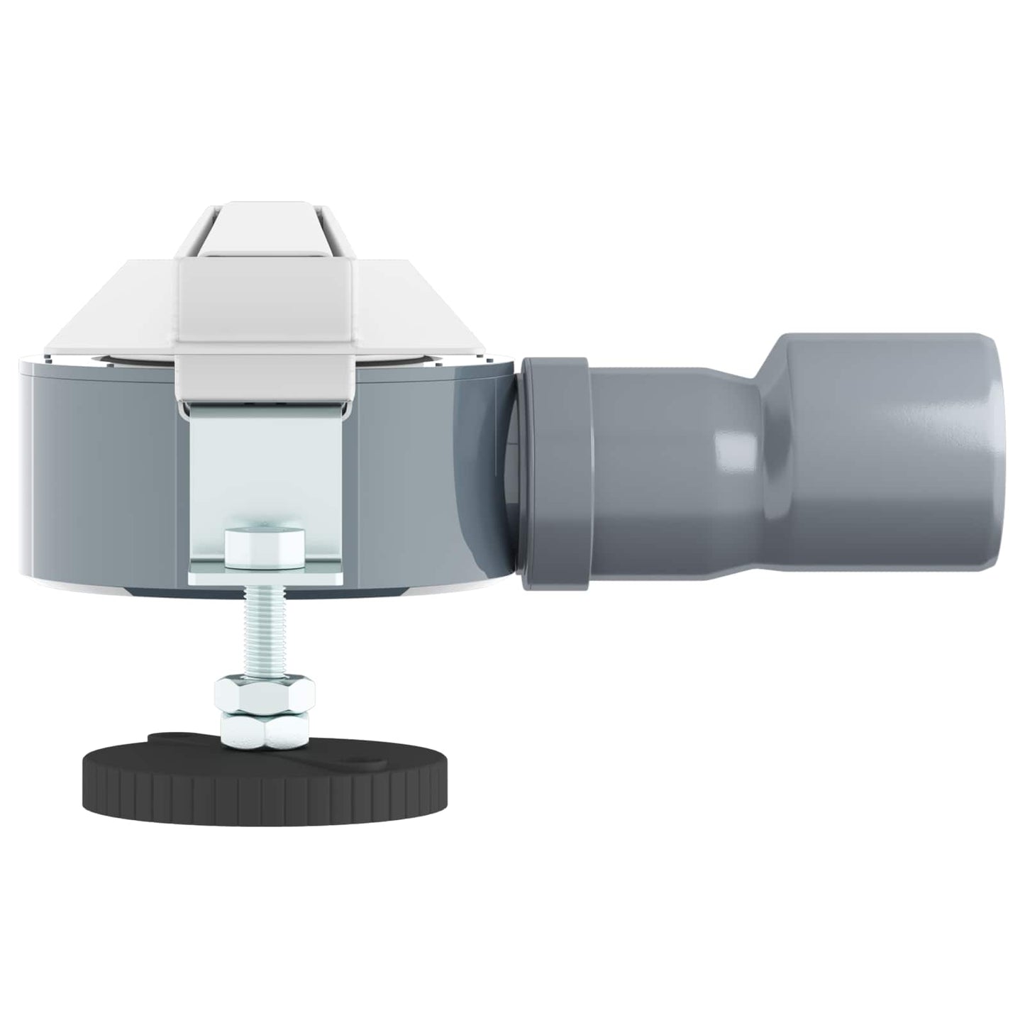 360° dusjdrenering med slankt design sølv 50 cm