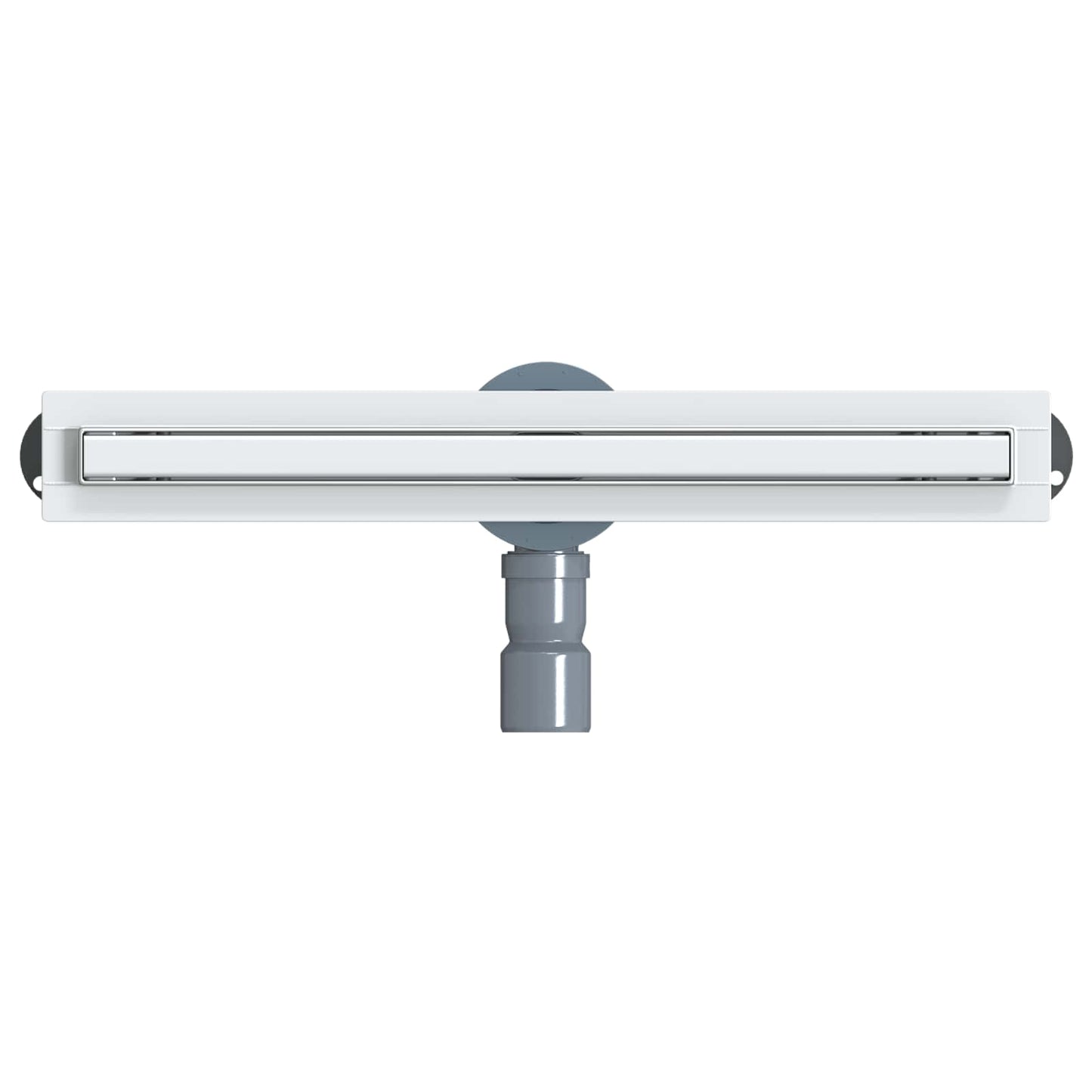 360° dusjdrenering med slankt design sølv 50 cm